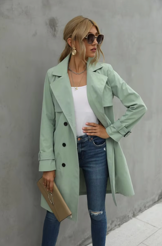 EB | Lässiger langer Trenchcoat - Stilvoll & Warm