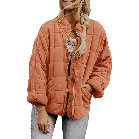 EB | Frauenjacke mit leicht gestepptem Muster und Taschen