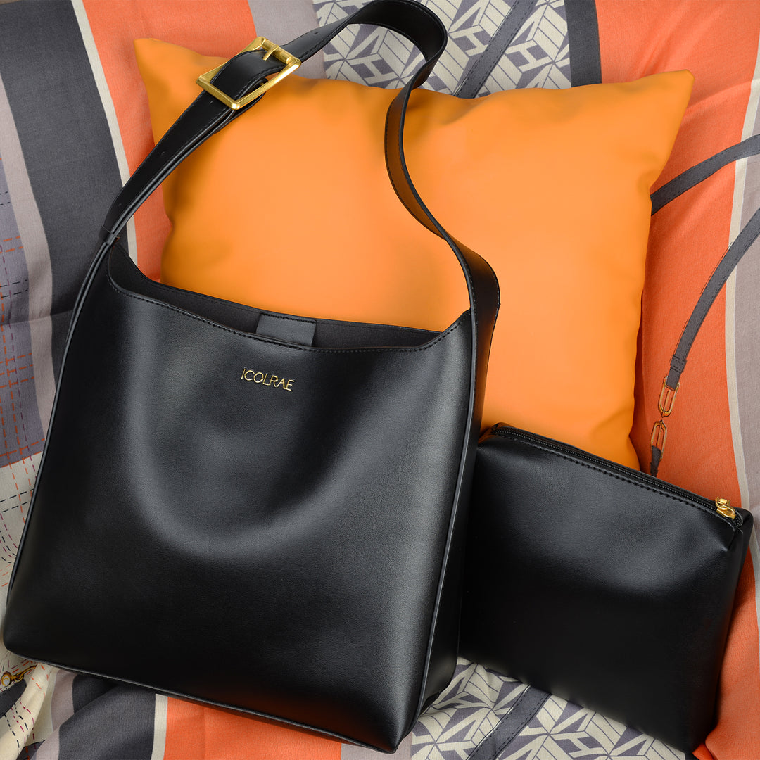 EB | Stilvolle Robuste Braune Geprägte Brusttasche