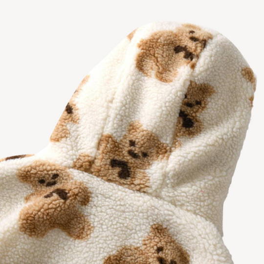 EB | Teddy Bear Muster Kapuzenjacke für Frauen
