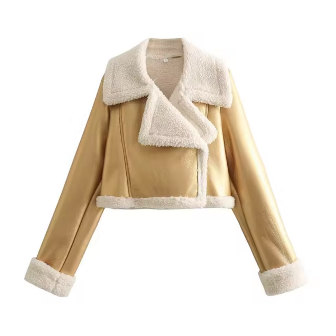 EB | Kurze Kunstlederjacke