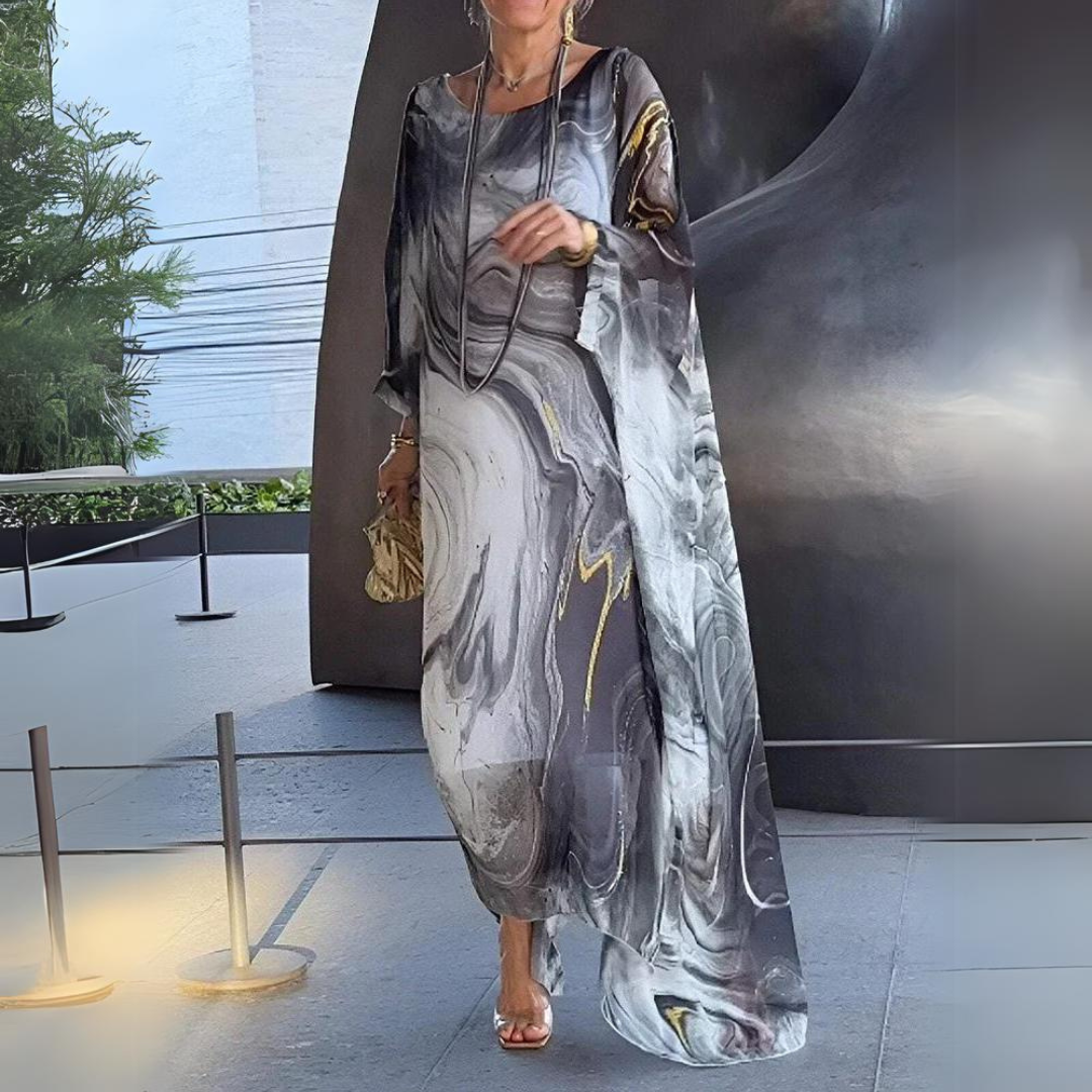EB | Elegantes Seiden Chiffon Kleid
