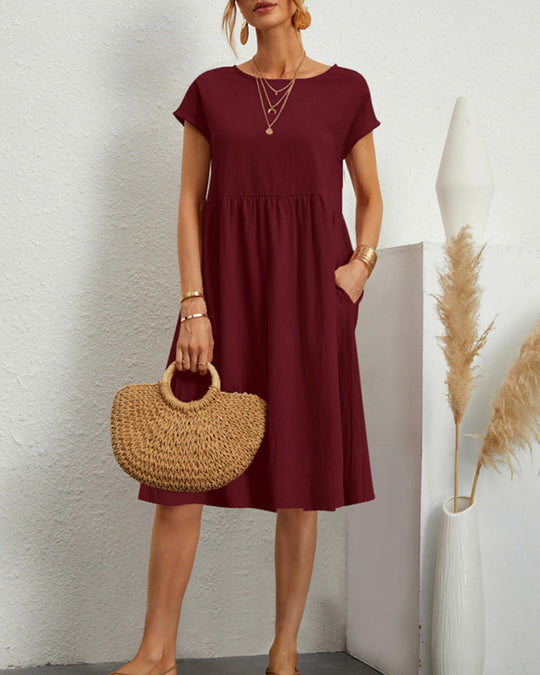 EB Kleid mit Rundhalsausschnitt