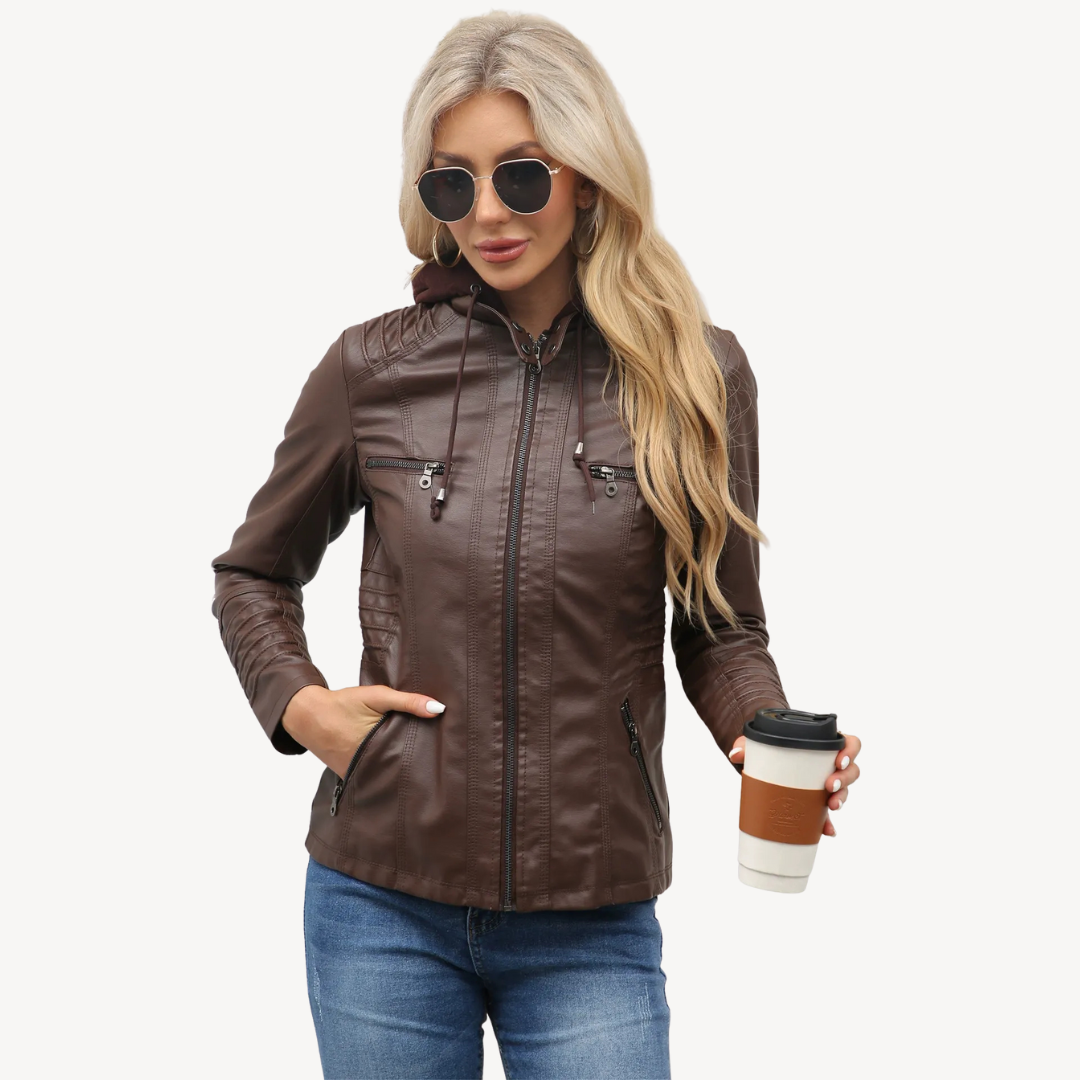 EB | Motorrad Kunstlederjacke Damen
