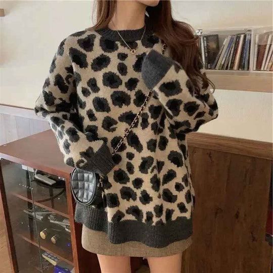 EB | Stylischer Pullover mit Leopardenmuster