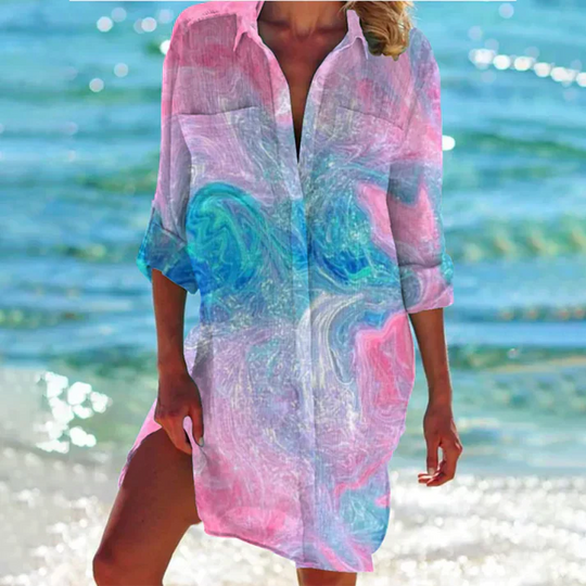 EB | Farbenfrohes Hemdkleid