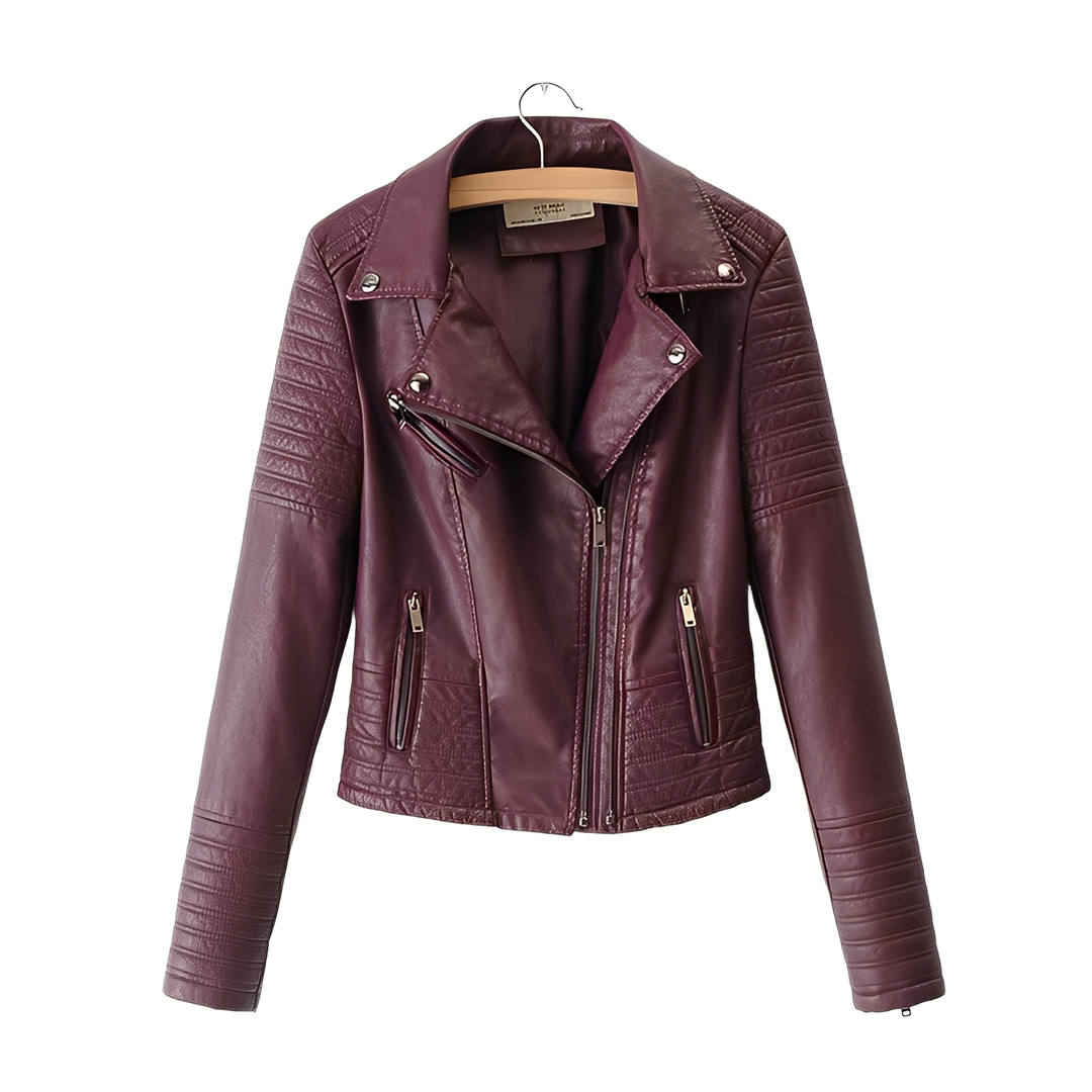 EB | Moderne, schmale Damenlederjacke