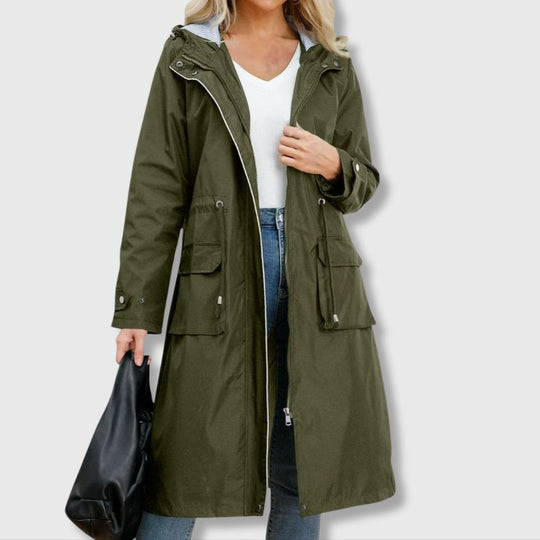 EB | Lange Jacke mit Klassischer Silhouette