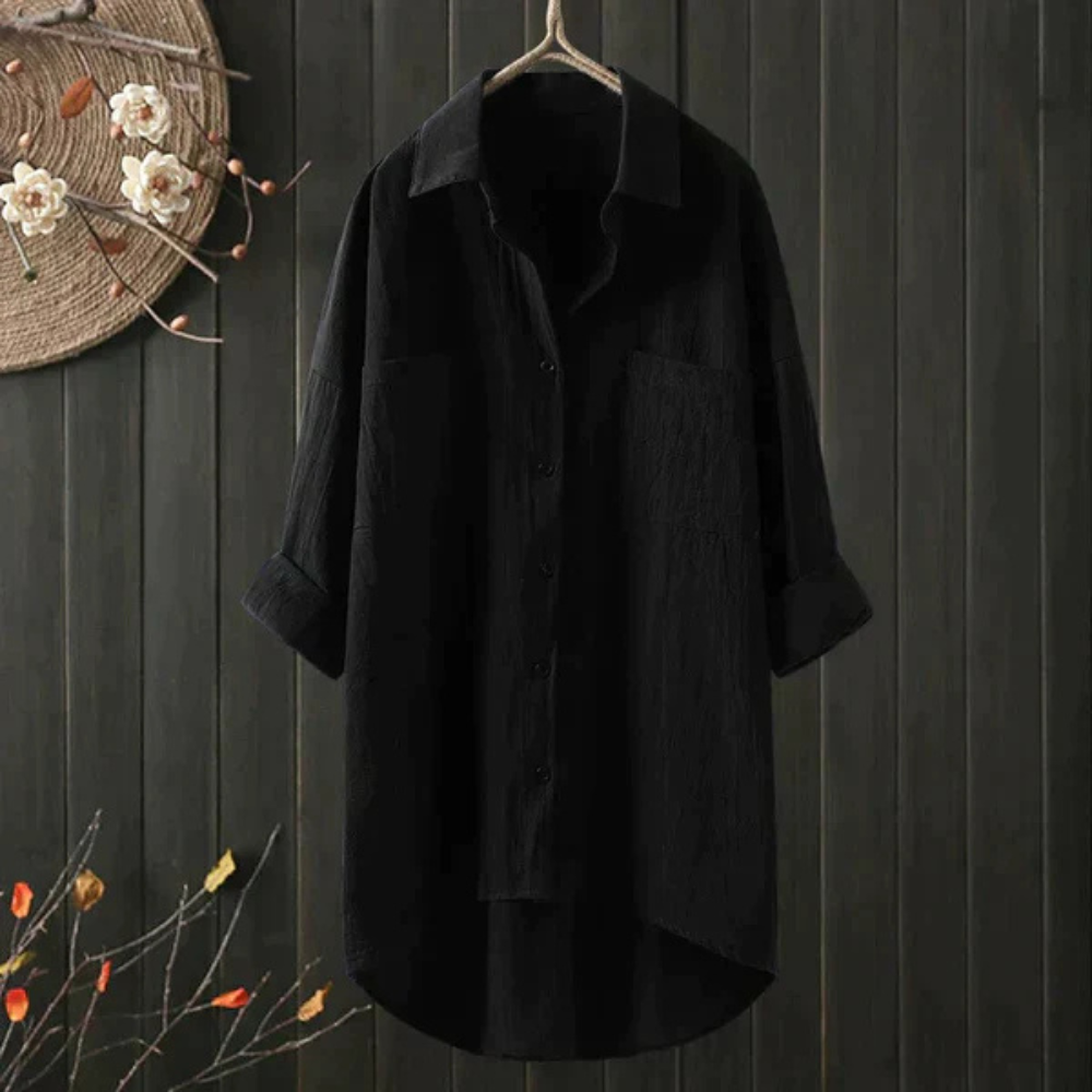 EB | Luftige Oversize Bluse Aus Baumwolle