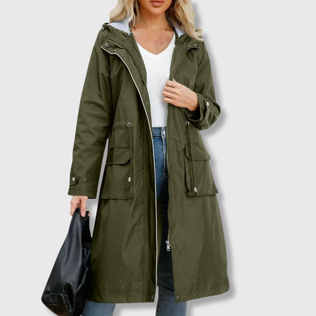 EB | Lange Alltagsjacke mit Kapuze
