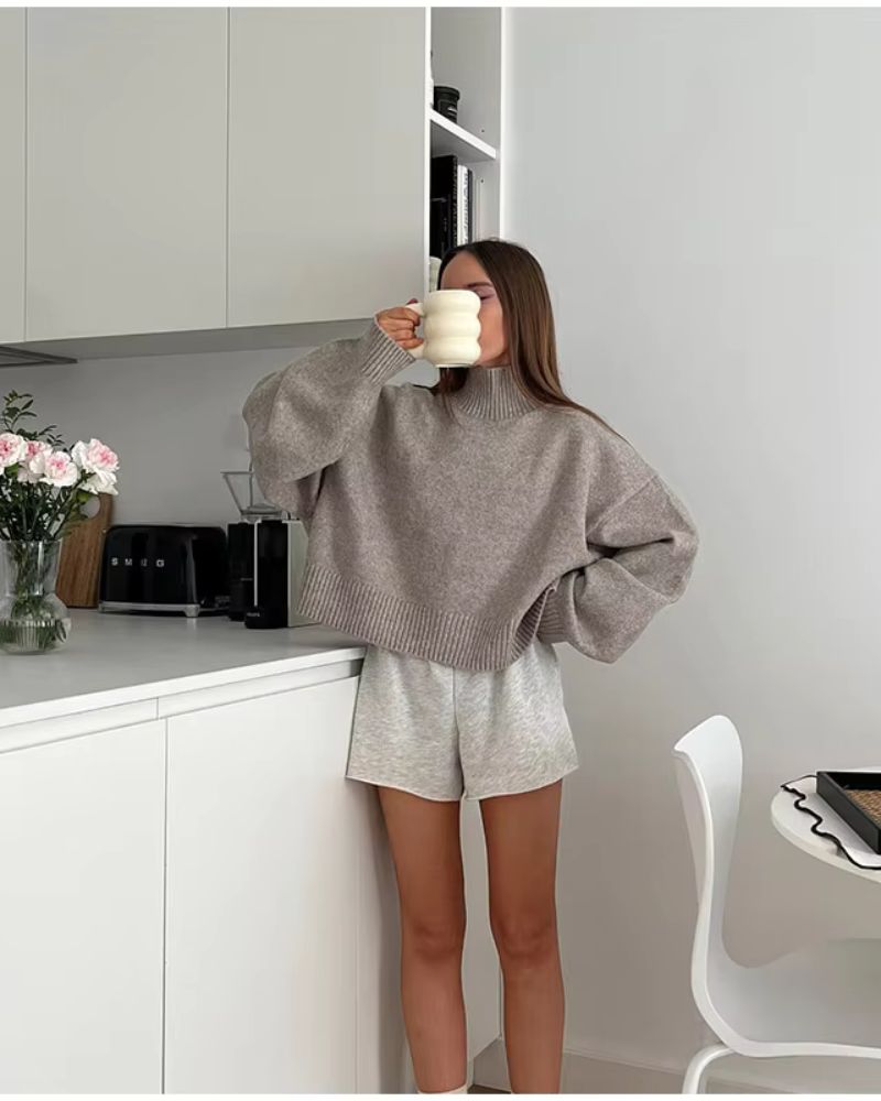 EB | Gestrickter Wollpullover
