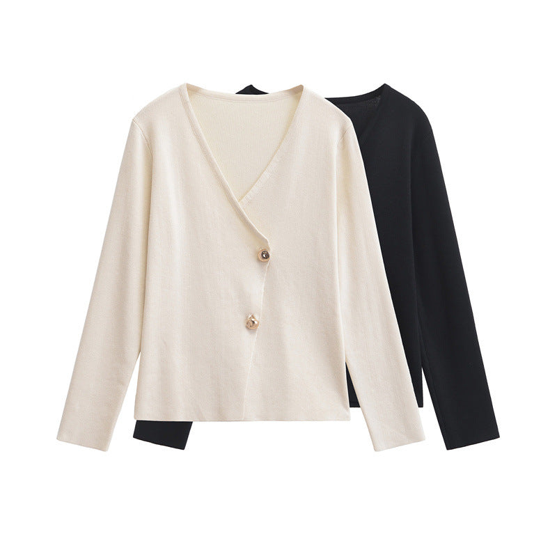 EB | Stylischer asymmetrischer Strickcardigan für Damen
