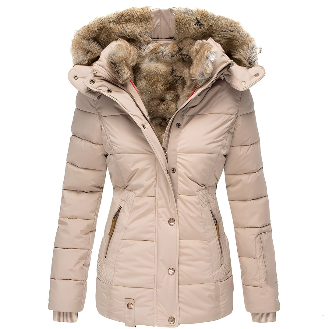 EB | Stilvolles schlankes Jacket mit Fellkragen für Frauen