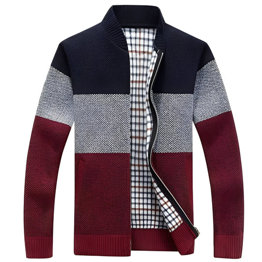 EB | Klassischer Cardigan mit Futter für Männer