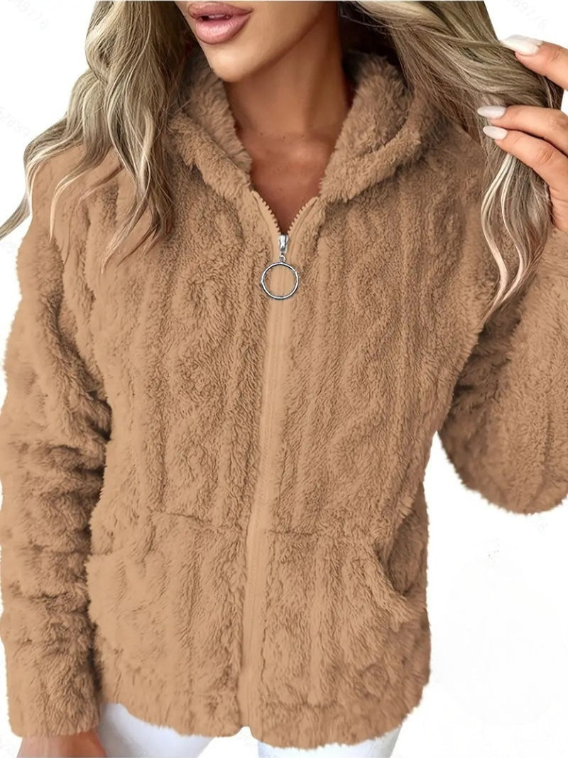 EB | Weiches Kapuzen Sweatshirt mit Reißverschluss