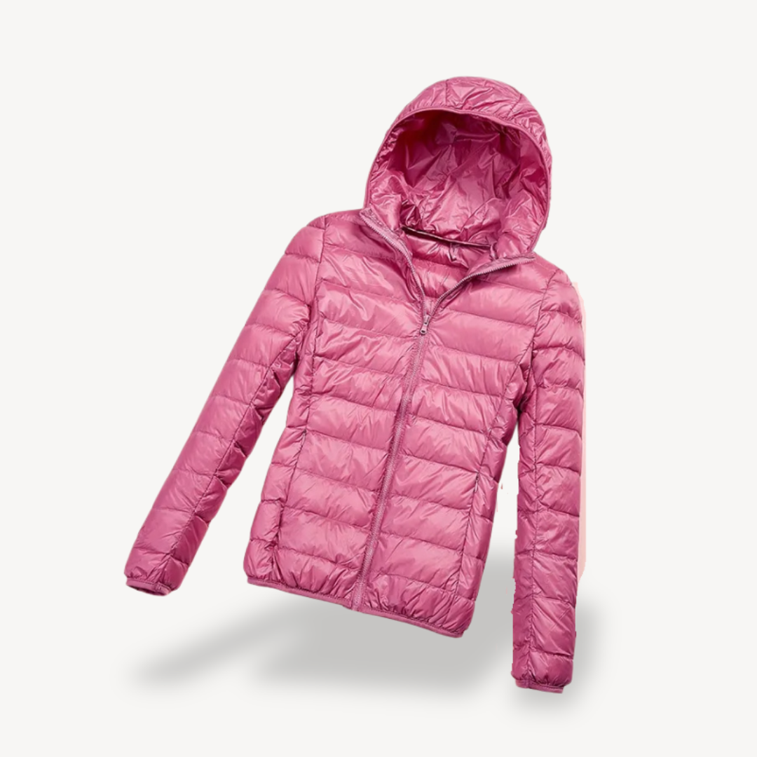 EB | Ultraleichte Kapuzen-Pufferjacke Damen