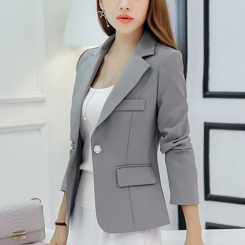 EB | Blazer Taillierte Passform Strukturiertes Silhouette Ein Knopf Formal