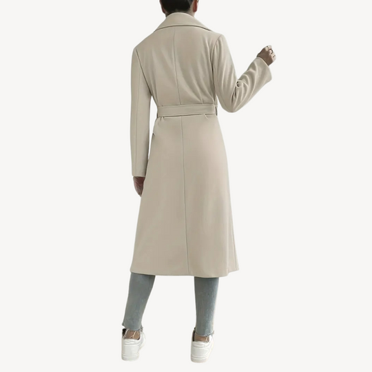 EB | Damen Langer Offener Mantel mit Taschen