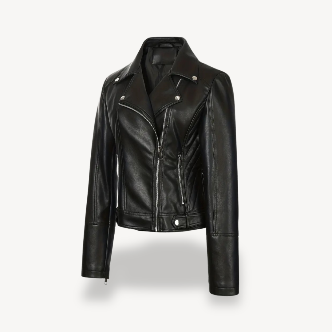 EB | Fake-Leder Bikerjacke für Frauen