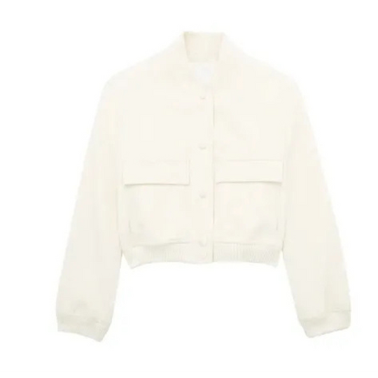 EB | Kurze Jacke mit Rundhalsausschnitt für Frauen