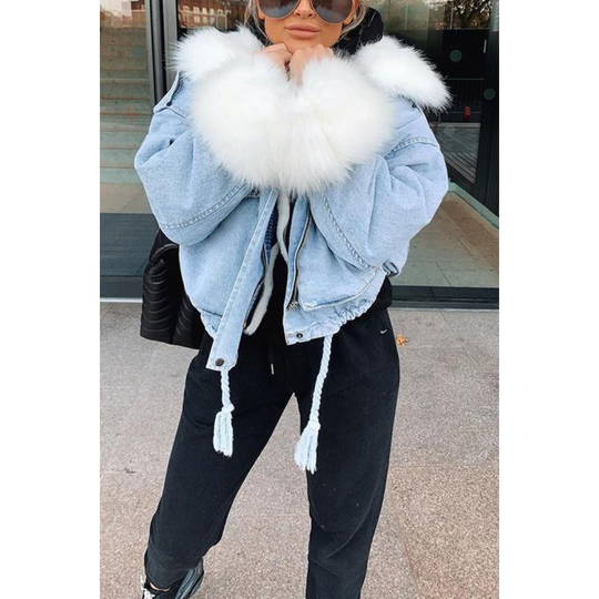 EB | Winterjacke aus Jeans für Frauen