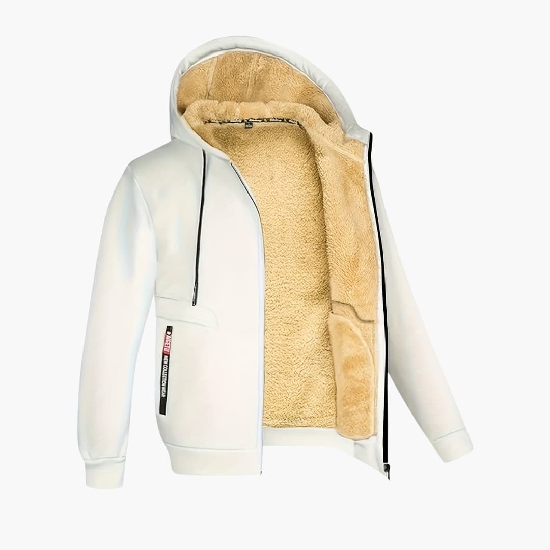EB | Gemütliche Fleecegefütterte Jacke mit Kapuze für Herren