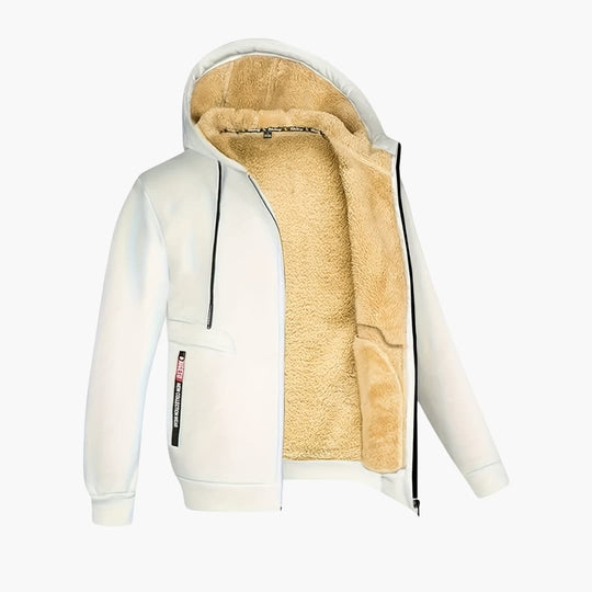 EB | Gemütliche Fleecegefütterte Jacke mit Kapuze für Herren