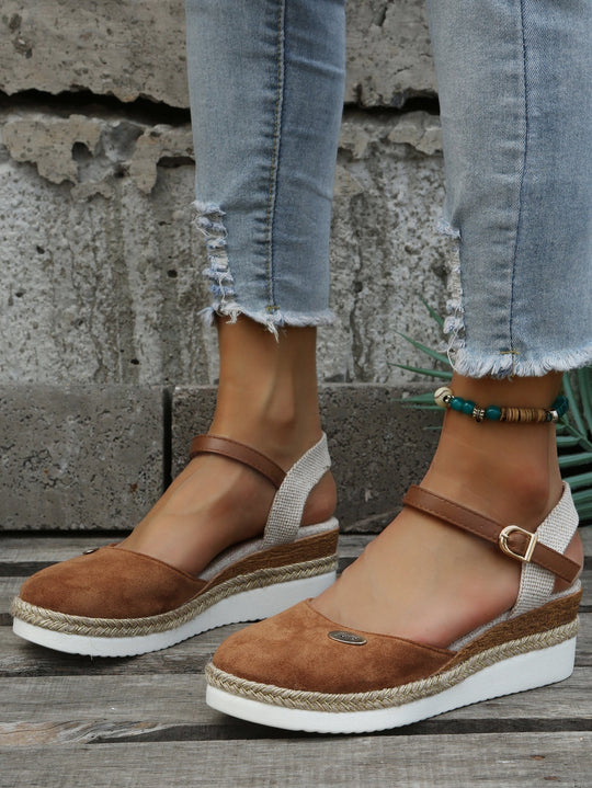 EB | Orthopädische Trendy Braune Espadrilles