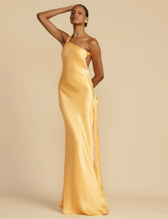 EB | Satin Kleid - Luxus Glanz - Perfekt für Sommerveranstaltungen