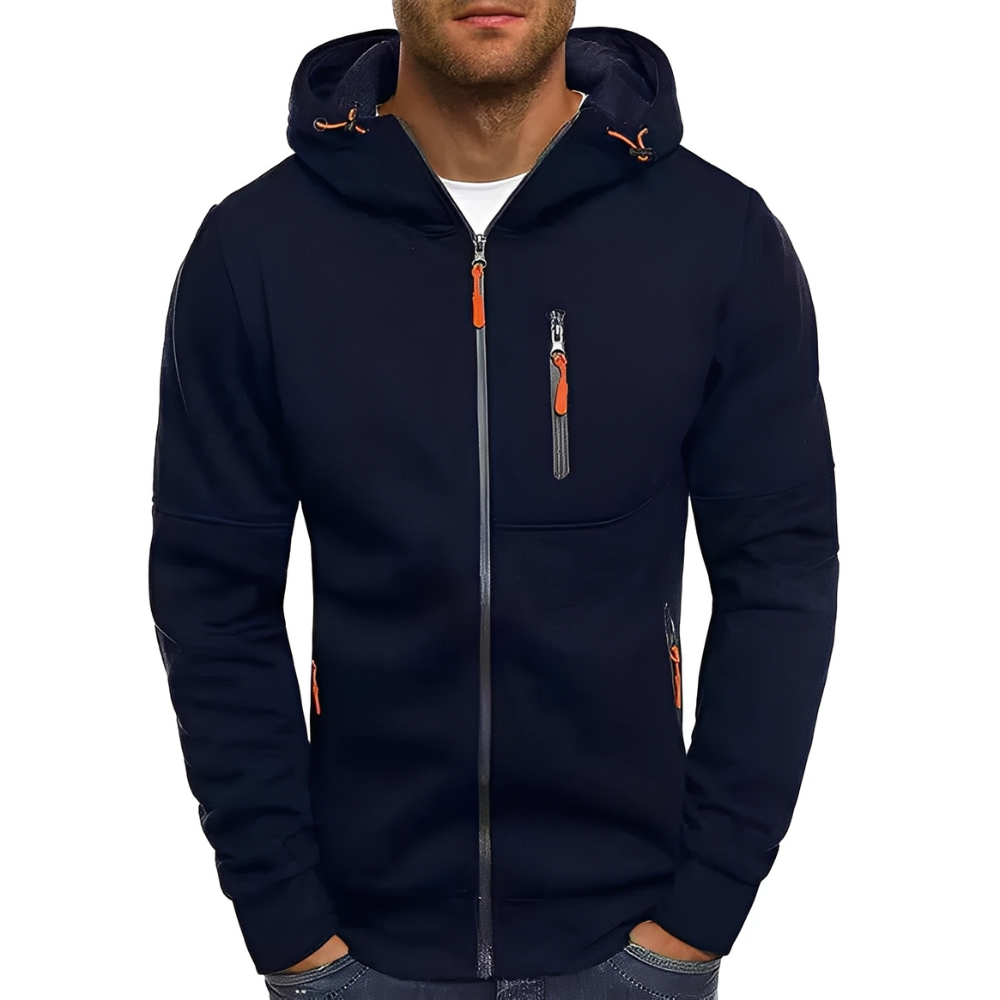 EB | Freizeit Zip-Up Jacke mit Kapuze für Herren