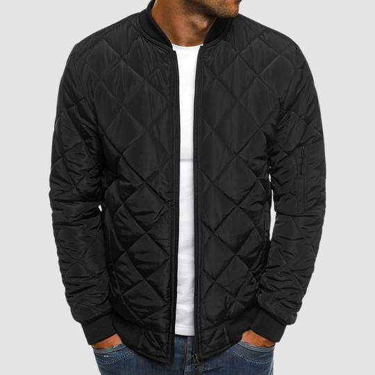 EB | Herren Bomber Steppjacke - Reißverschluss vorne & Taschen an den Ärmeln