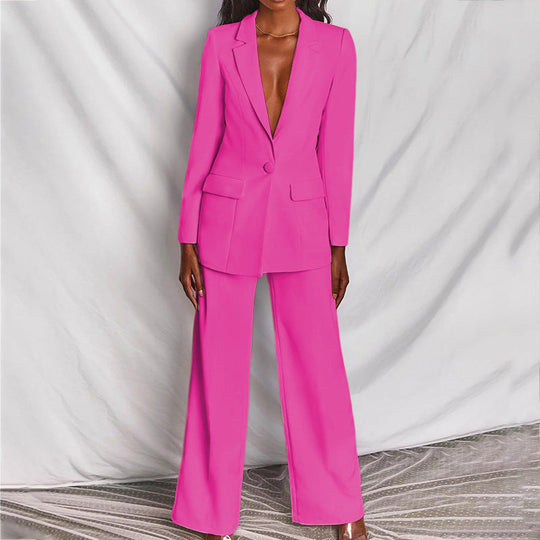 EB | 2-Teilige Set Blazer & Weite Hose Damen