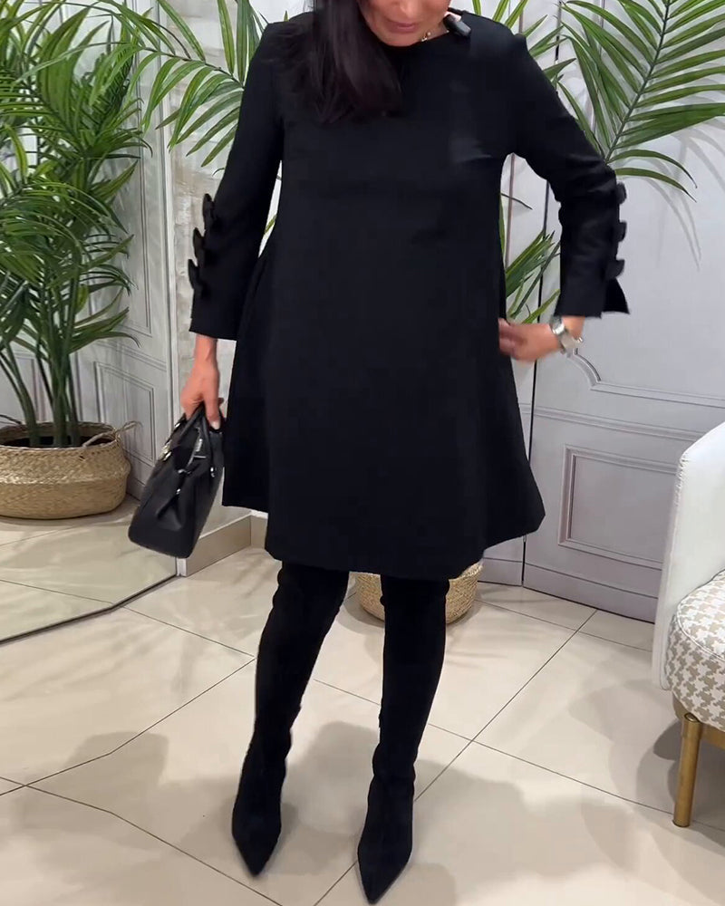 EB | Knielanges Kleid mit Langen Ärmeln
