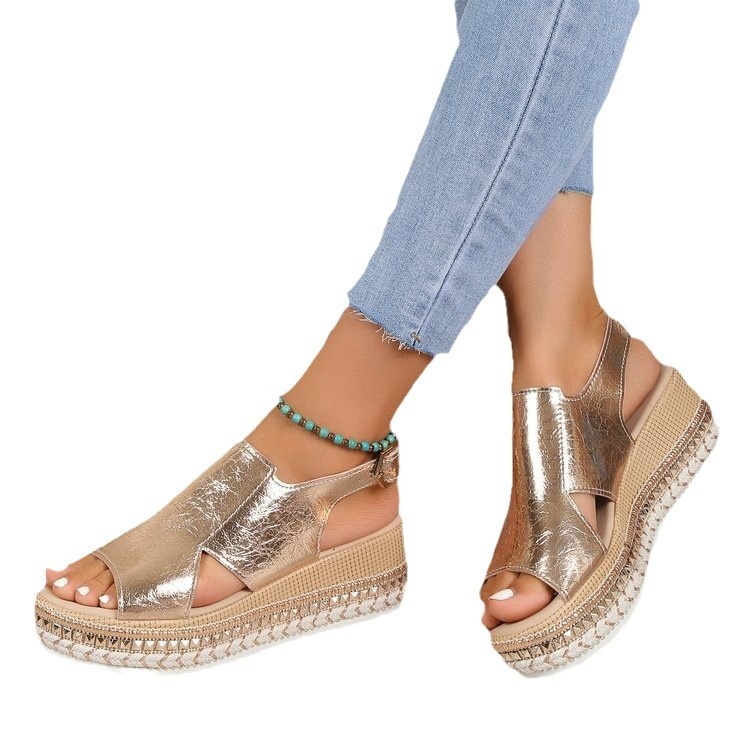JuteStep Plattform-Sandalen EB