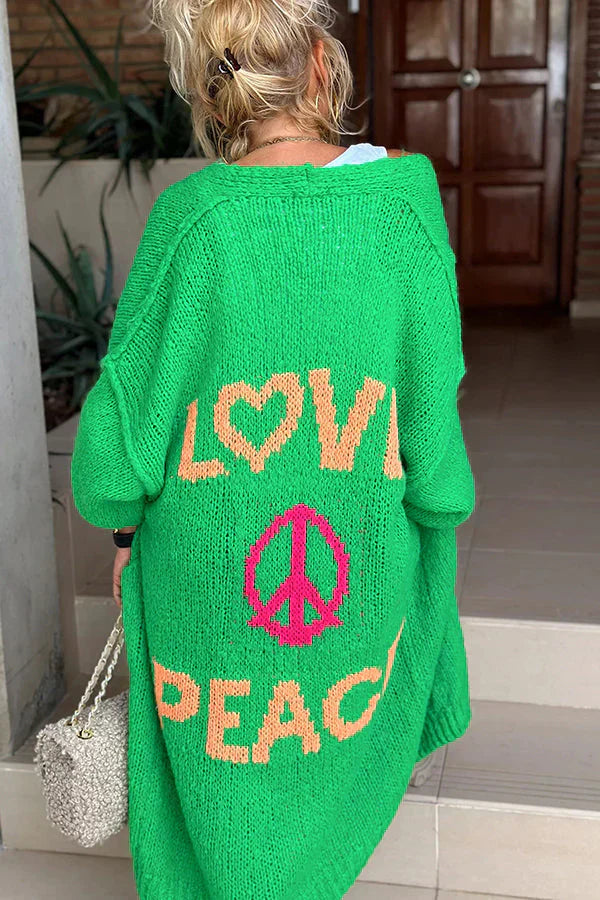 EB | Peace Modische Strickjacke