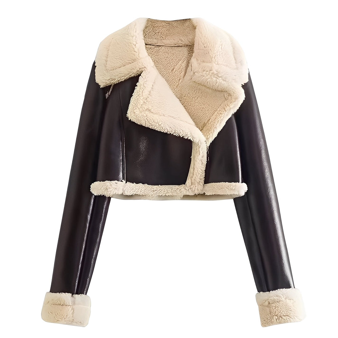 EB | Damenlederjacke mit Wollfutter für Wärme