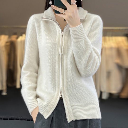 EB | Strickjacke mit elegantem Design und Reißverschluss