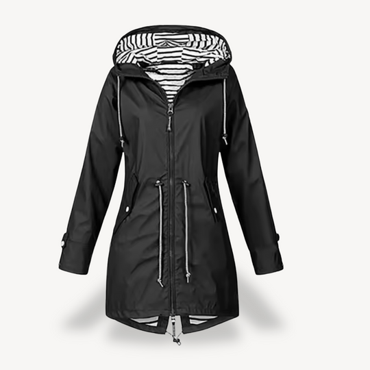 EB | Damen Wasserdichte Kapuzenregenjacke