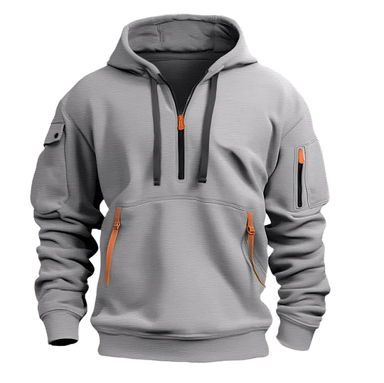 EB | Locker Hoodie mit Halbzip für Männer
