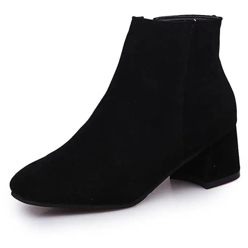 EB | Moderne Wild Ankle Boots mit Bequemem Absatz Damen Ankle Boots