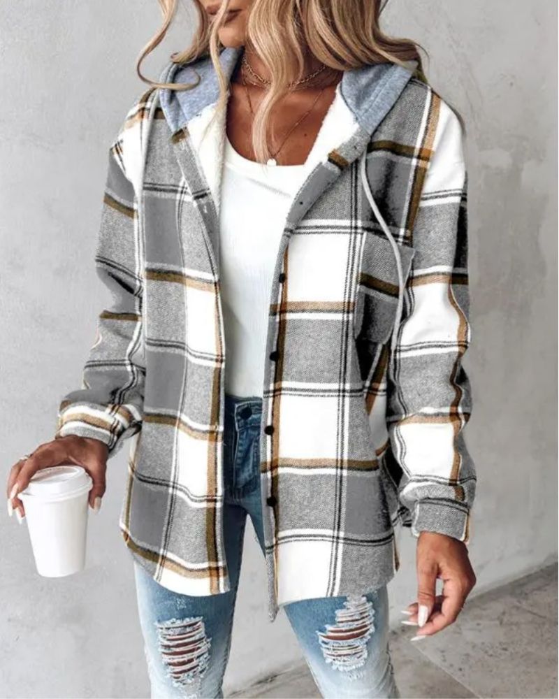 EB | Weiche Flanell Bedruckte Jacke