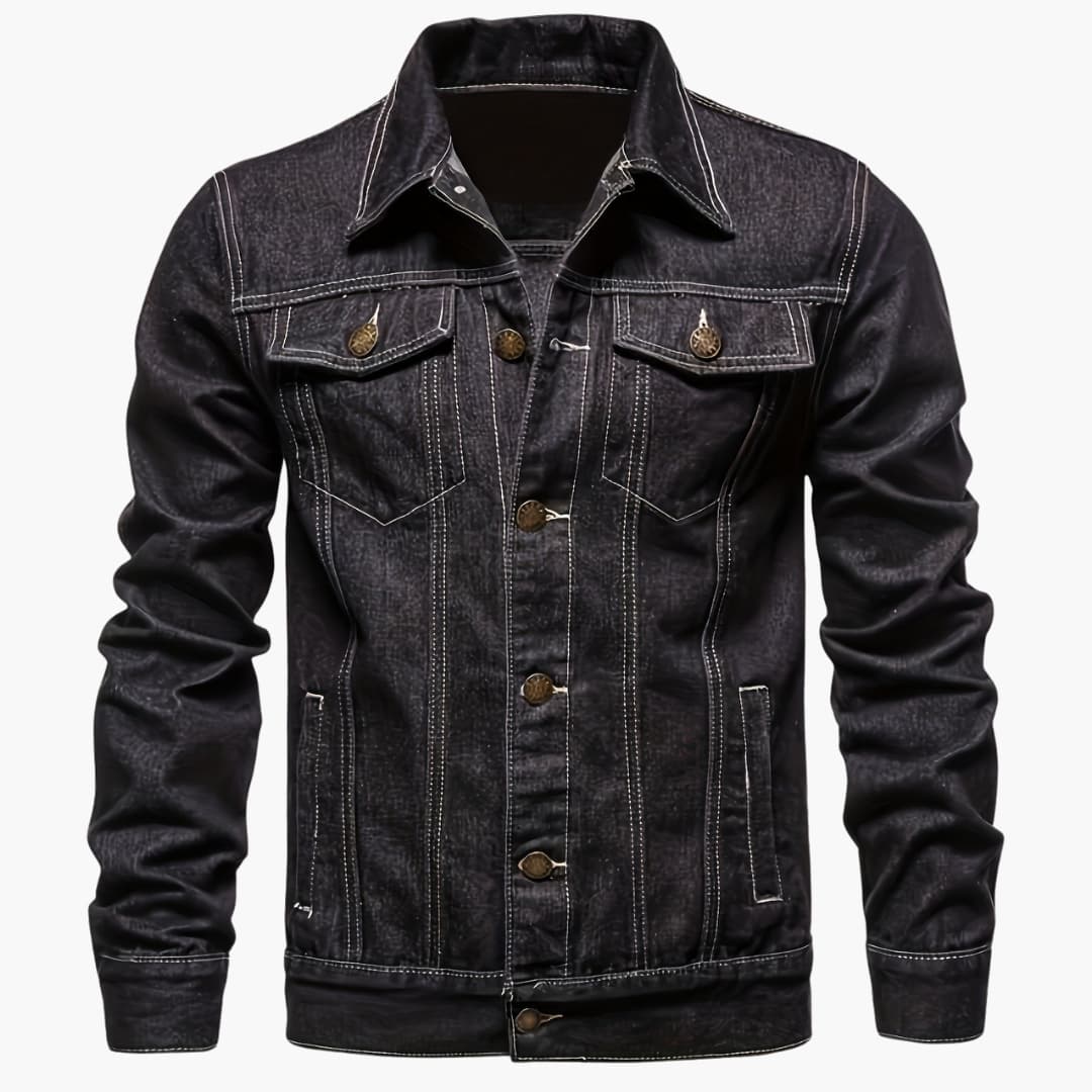 EB | Slim-Fit Freizeit-Denimjacke für Männer