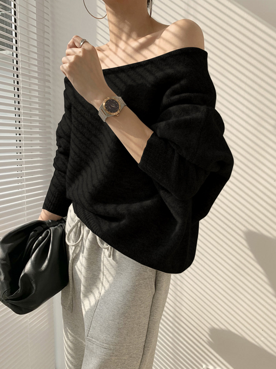 EB | Pullover Asymmetrisch für Damen Warm