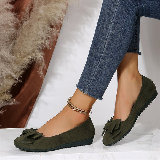 EB | Orthopädische Flache Schuhe mit Fliege