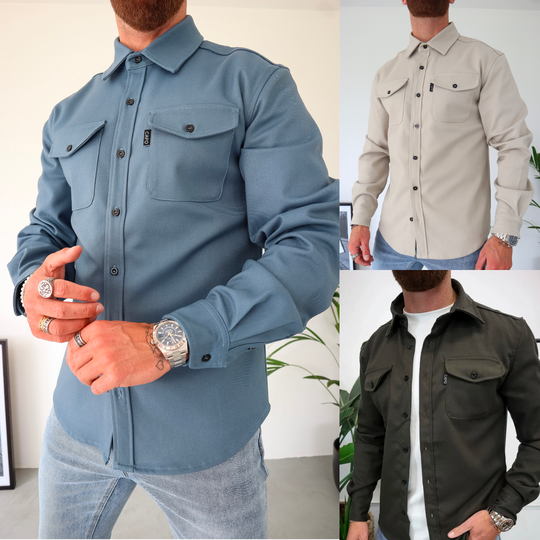 EB | Premium-Jacke mit Knopfverschluss für Herren Stylische und Bequeme Jacke
