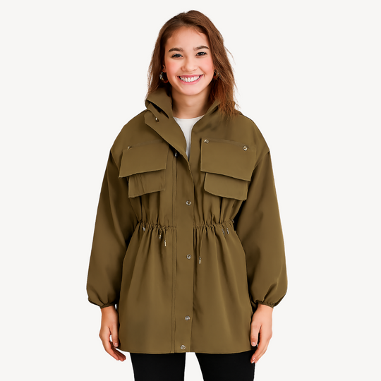 EB | Lässige Utility-Jacke mit Taschen für Frauen