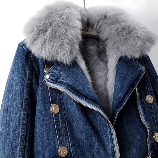 EB | Urban Eleganz Denim & Pelzjacke