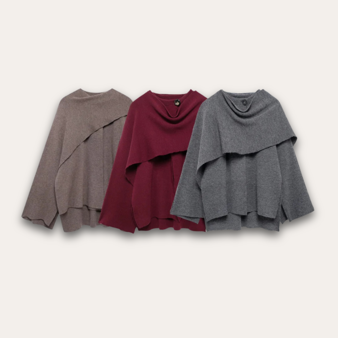 EB | Stilvoll Poncho-Pullover für Frauen
