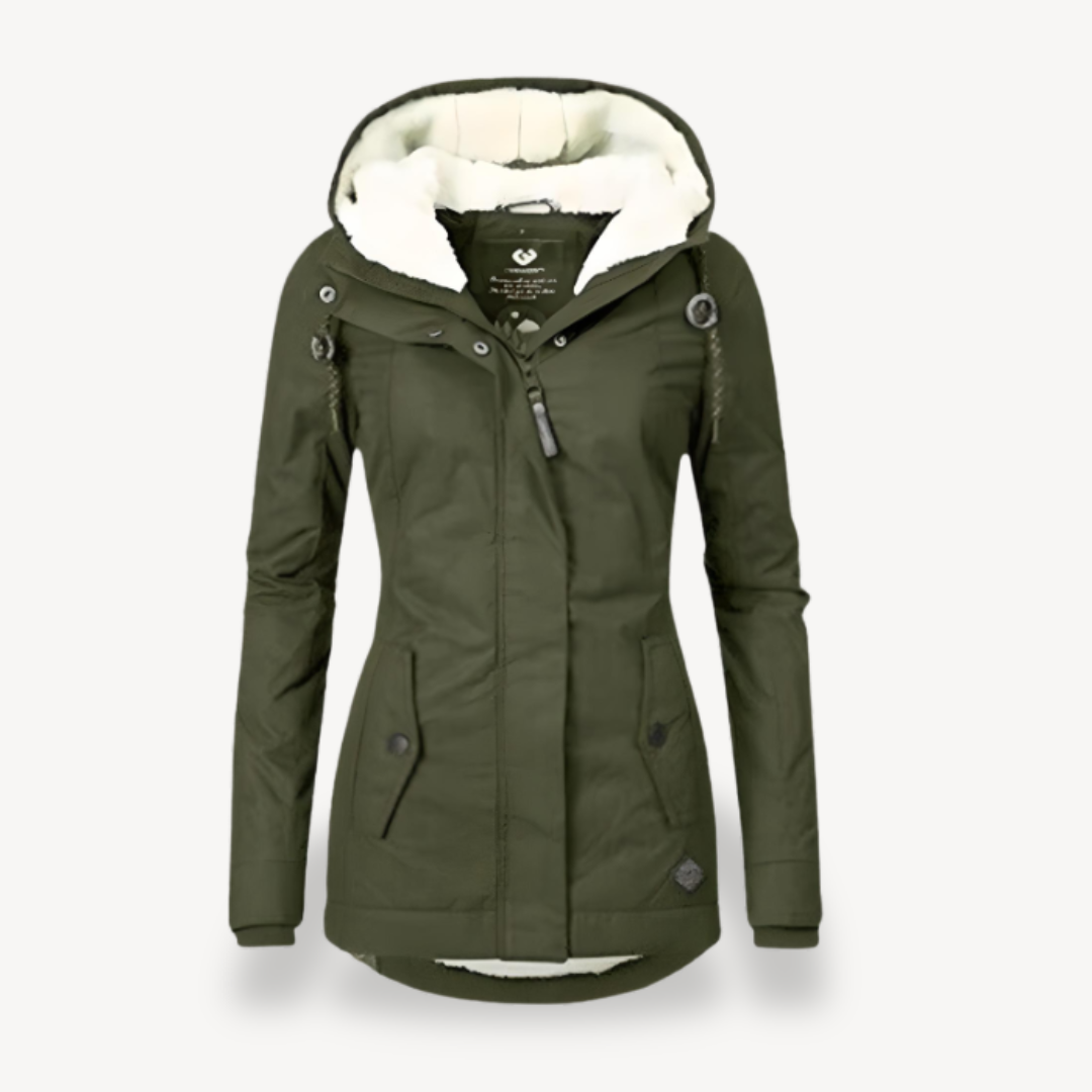 EB | Damen Wasserdichte Winterjacke mit Kapuze