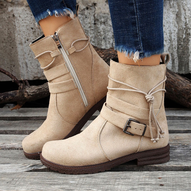 Vintage Schnalle Stiefeletten EB